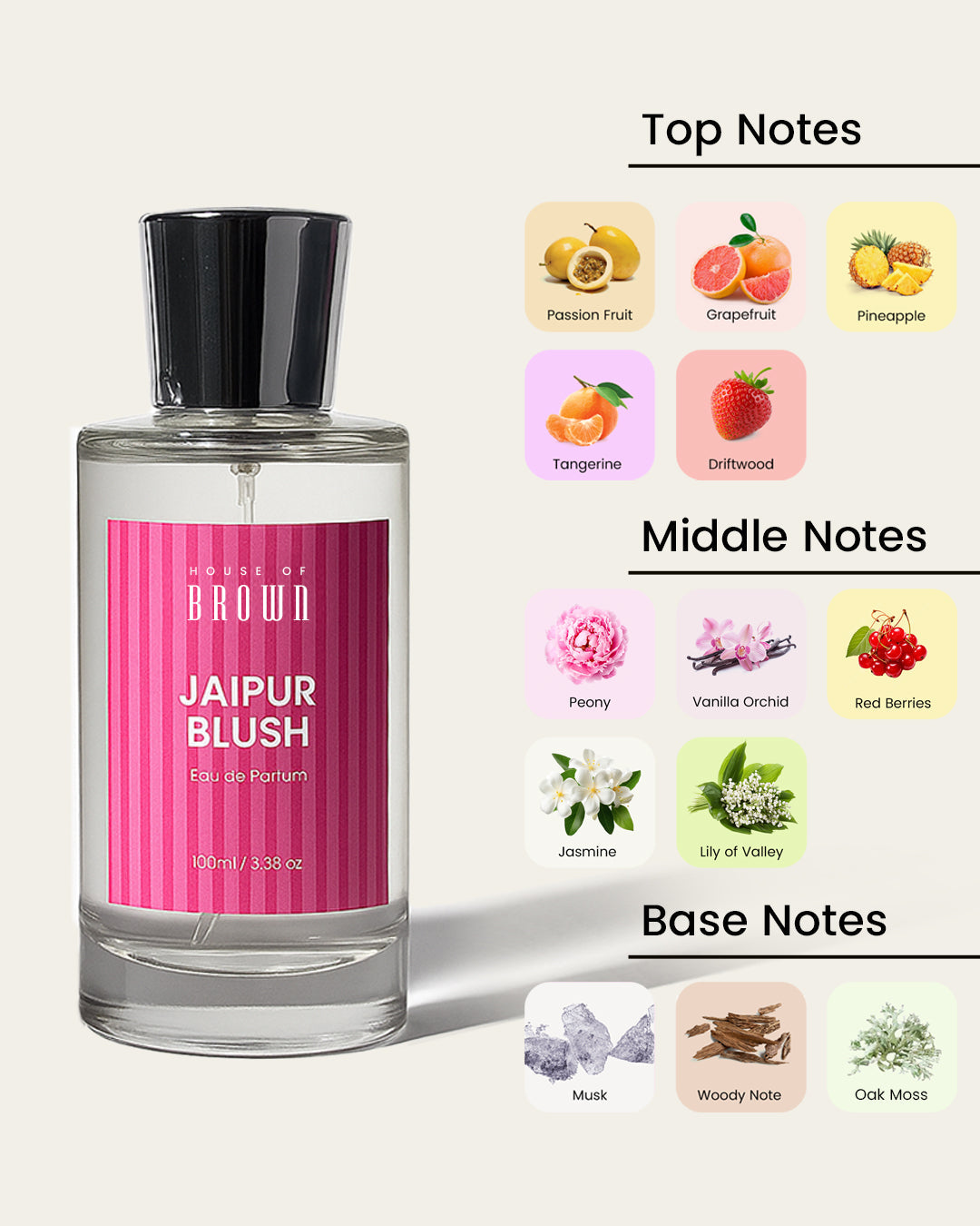 House of Brown Jaipur Blush (100 ml) Perfume House of Brown