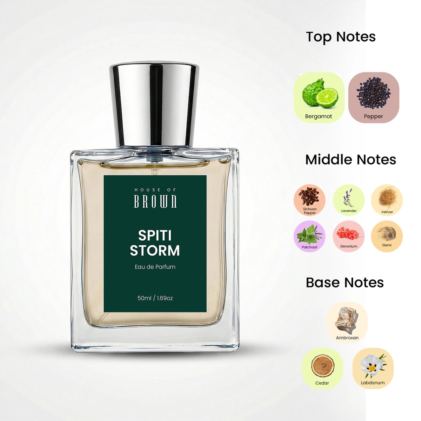 Spiti Storm 50ml – Musky Fresh Perfume  | Long Lasting House of Brown