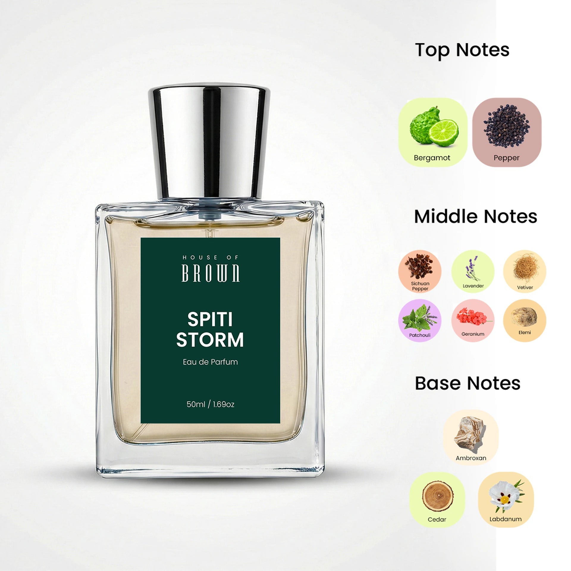 Spiti Storm 50ml – Musky Fresh Perfume  | Long Lasting House of Brown